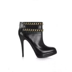 Tory Burch Lysa Chain Ankle Boots - Size 9